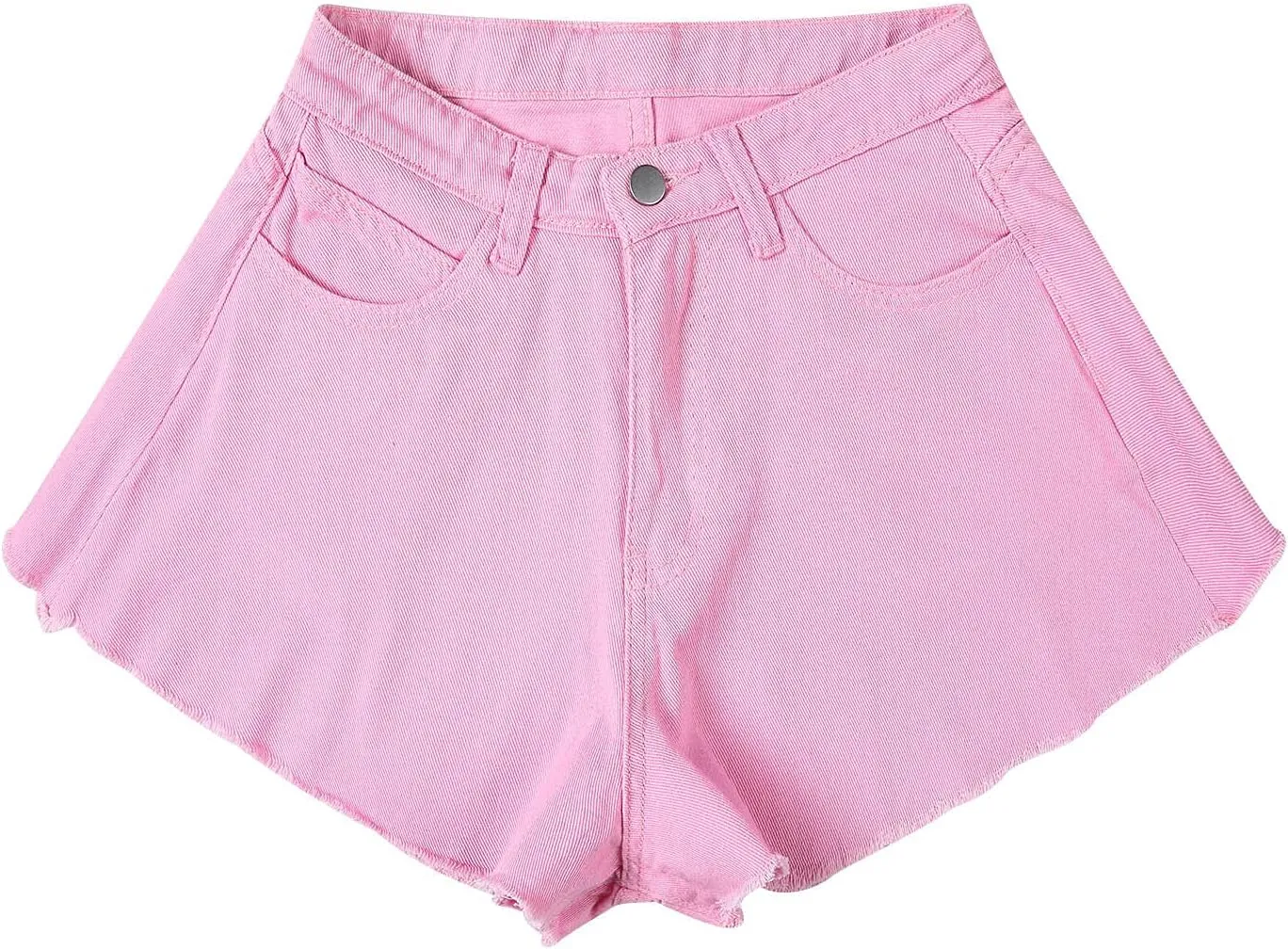 BTDECLAR Women's High Waisted Jean Shorts Casual Loose Wide Leg Raw Hem Distressed Ripped Denim Shorts Skirts with Pockets