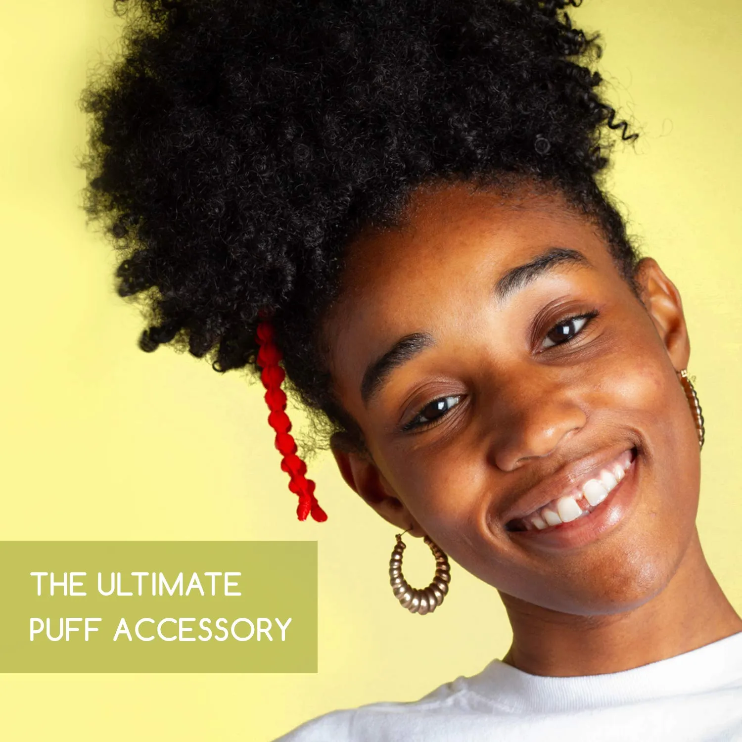 Bunzee Bands - NEW Ultimate Headband Hair Tie for Thick Heavy Natural Kinky & Curly Hair. Adjustable Sizing for the Perfect Ponytail, Hair Bun, High Puff and Updos - PATENT PENDING (Pack of 1, Black Striped)