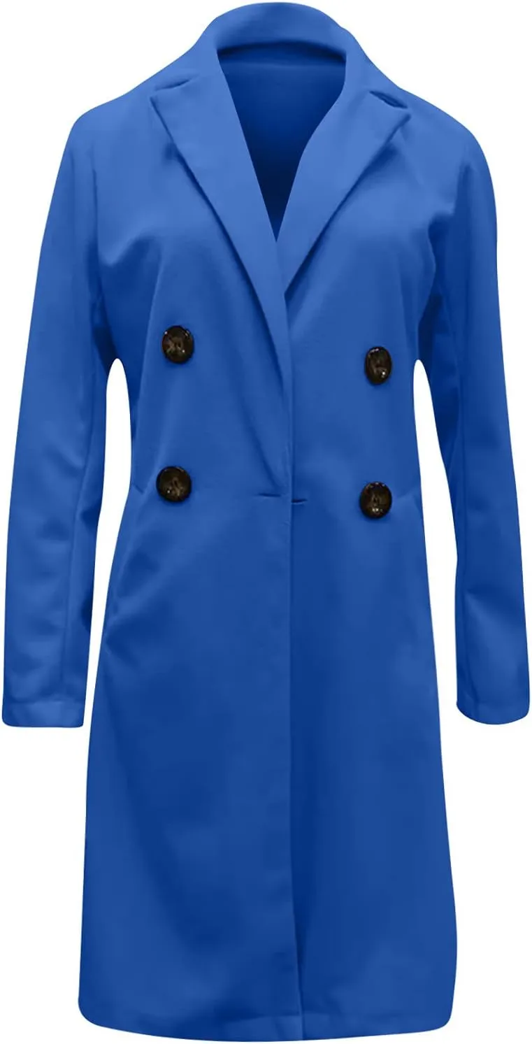 Business Casual Blazers & Tops - Women's Trench Coat Jackets