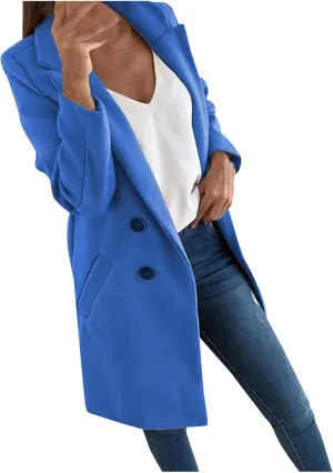 Business Casual Blazers & Tops - Women's Trench Coat Jackets