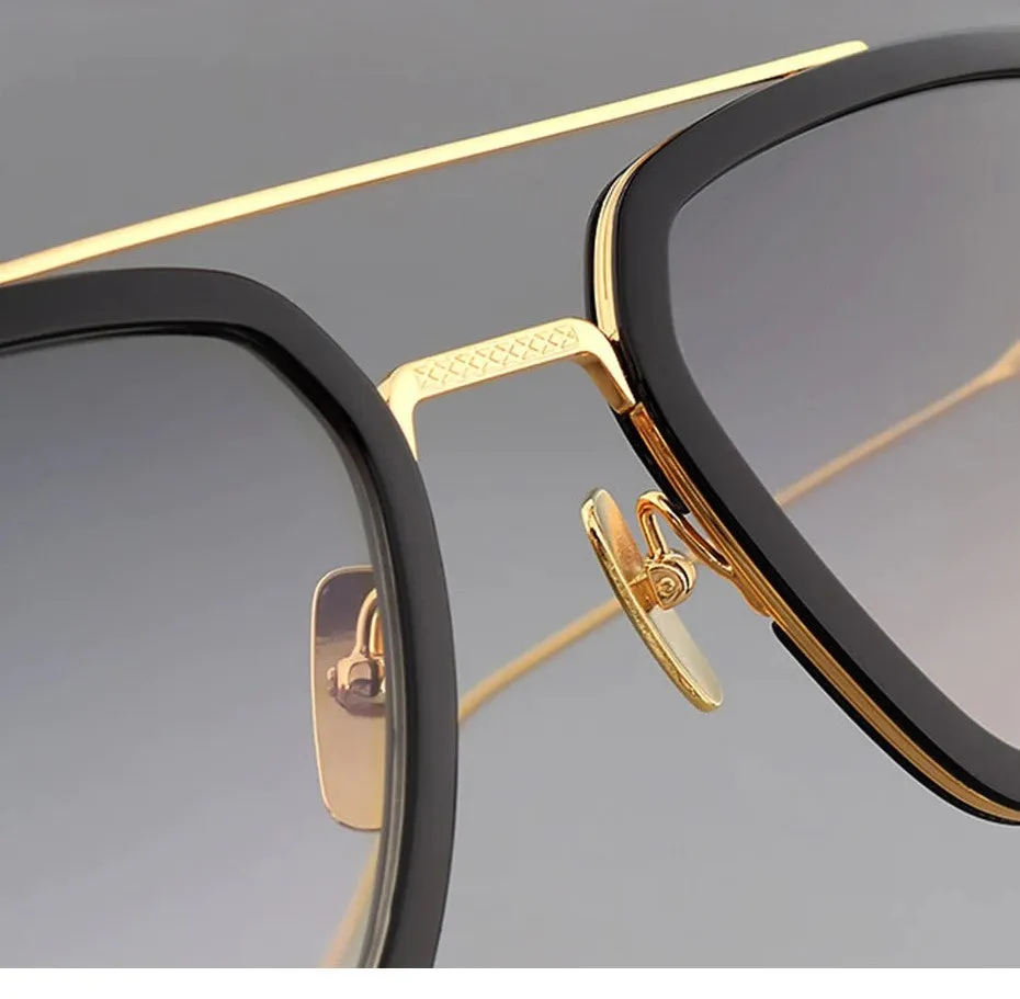 Buy Stylish Gradient Double Bridge Square Sunglasses-Sunglassesmart