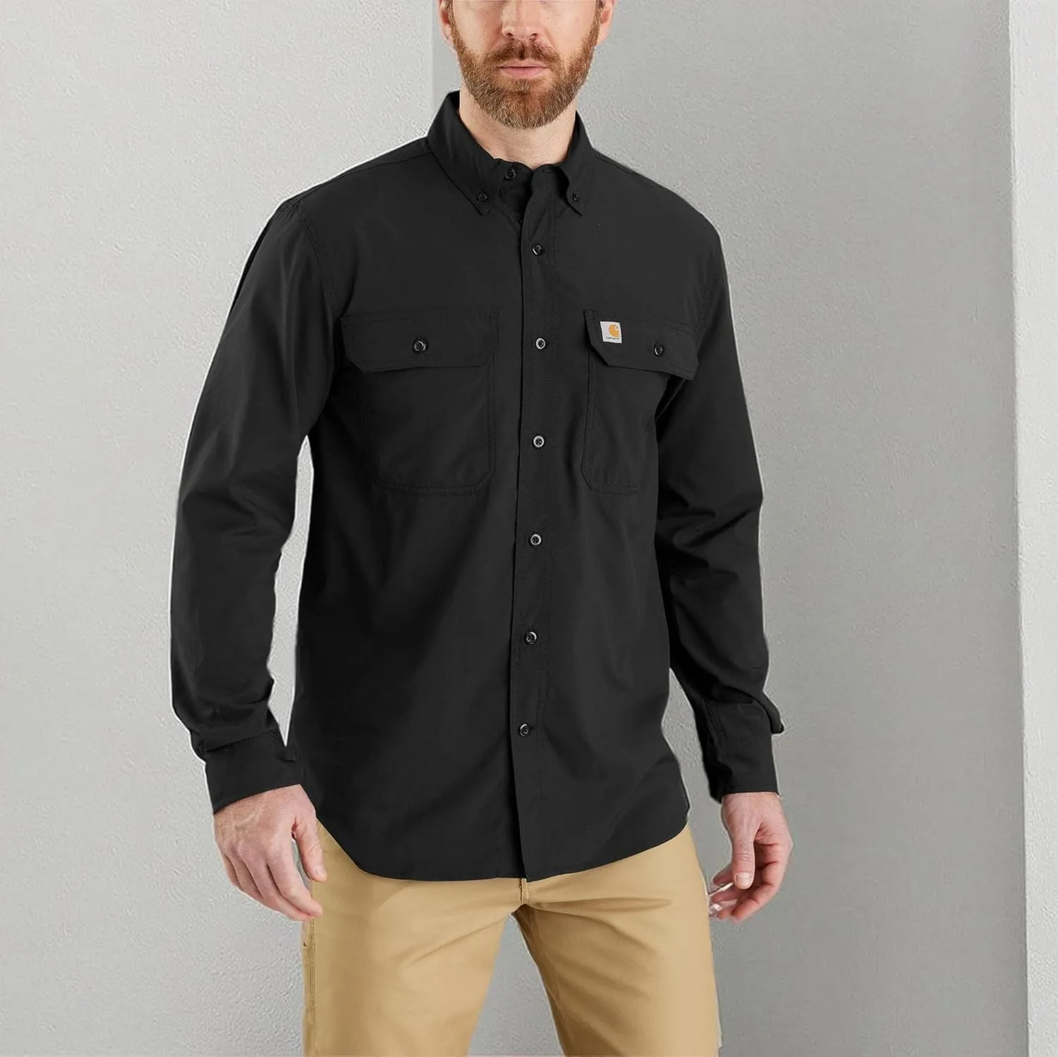 Carhartt Men's Force Relaxed Fit Lightweight Long Sleeve Shirt