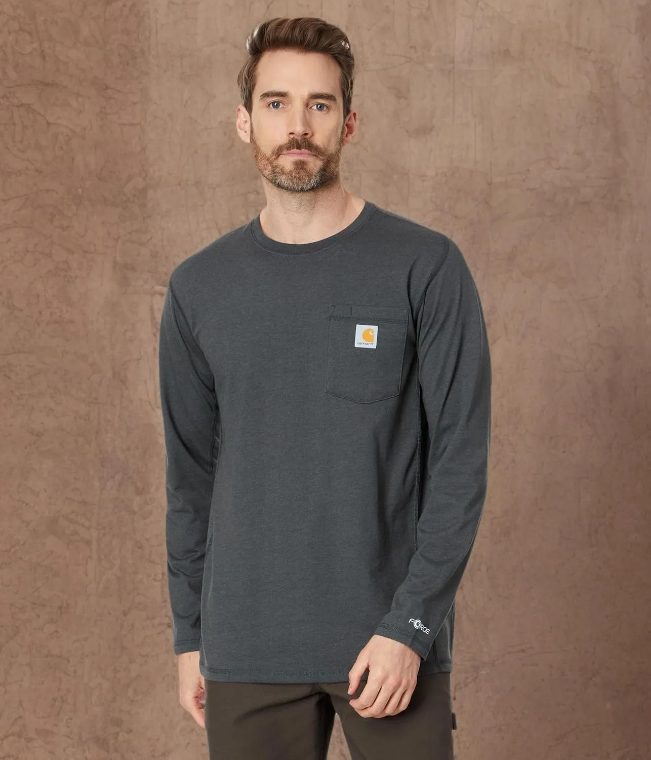 Carhartt Men's Force Relaxed Fit Midweight Long-Sleeve Pocket T-Shirt