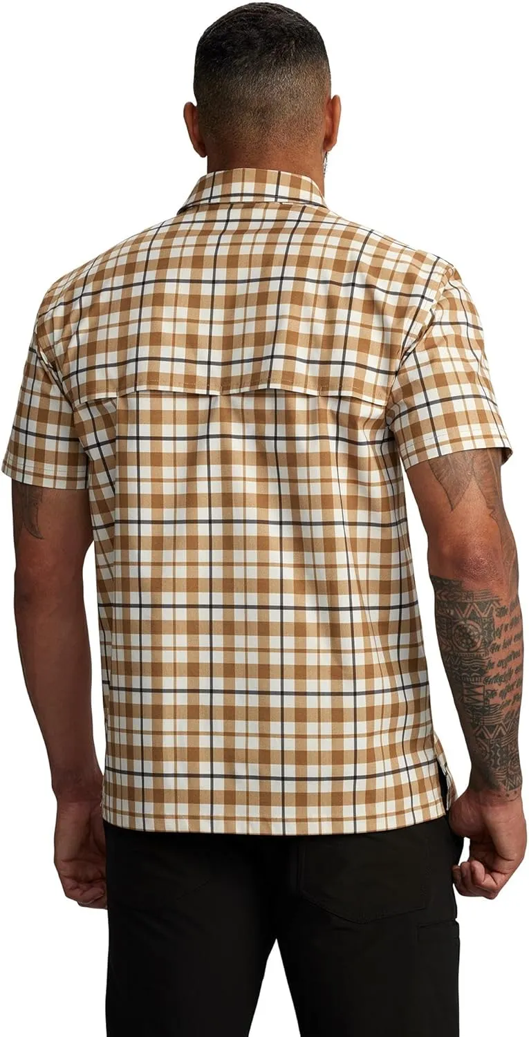 Carhartt Men's Force Sun Defender Relaxed Fit Lightweight Short-Sleeve Plaid Shirt