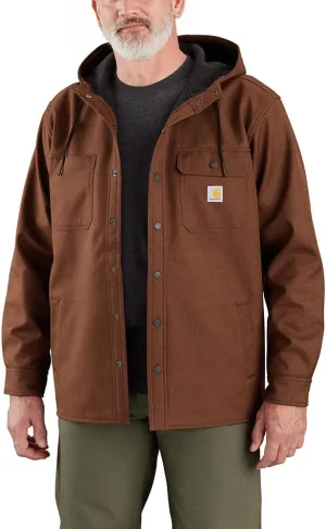 Carhartt Men's Rain Defender Relaxed Fit Heavyweight Hooded Shirt Jacket