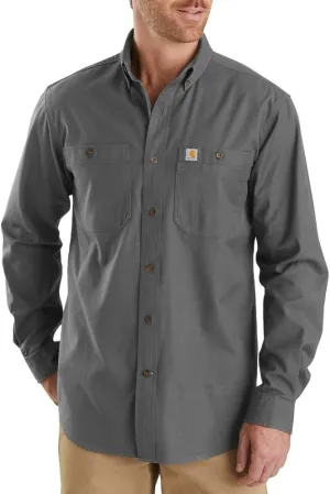 Carhartt Men's Rugged Flex Relaxed Fit Midweight Canvas Long-Sleeve Shirt