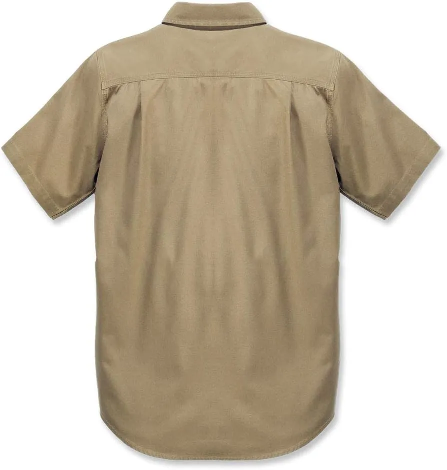 Carhartt Men's Rugged Flex Relaxed Fit Midweight Canvas Short-Sleeve Shirt