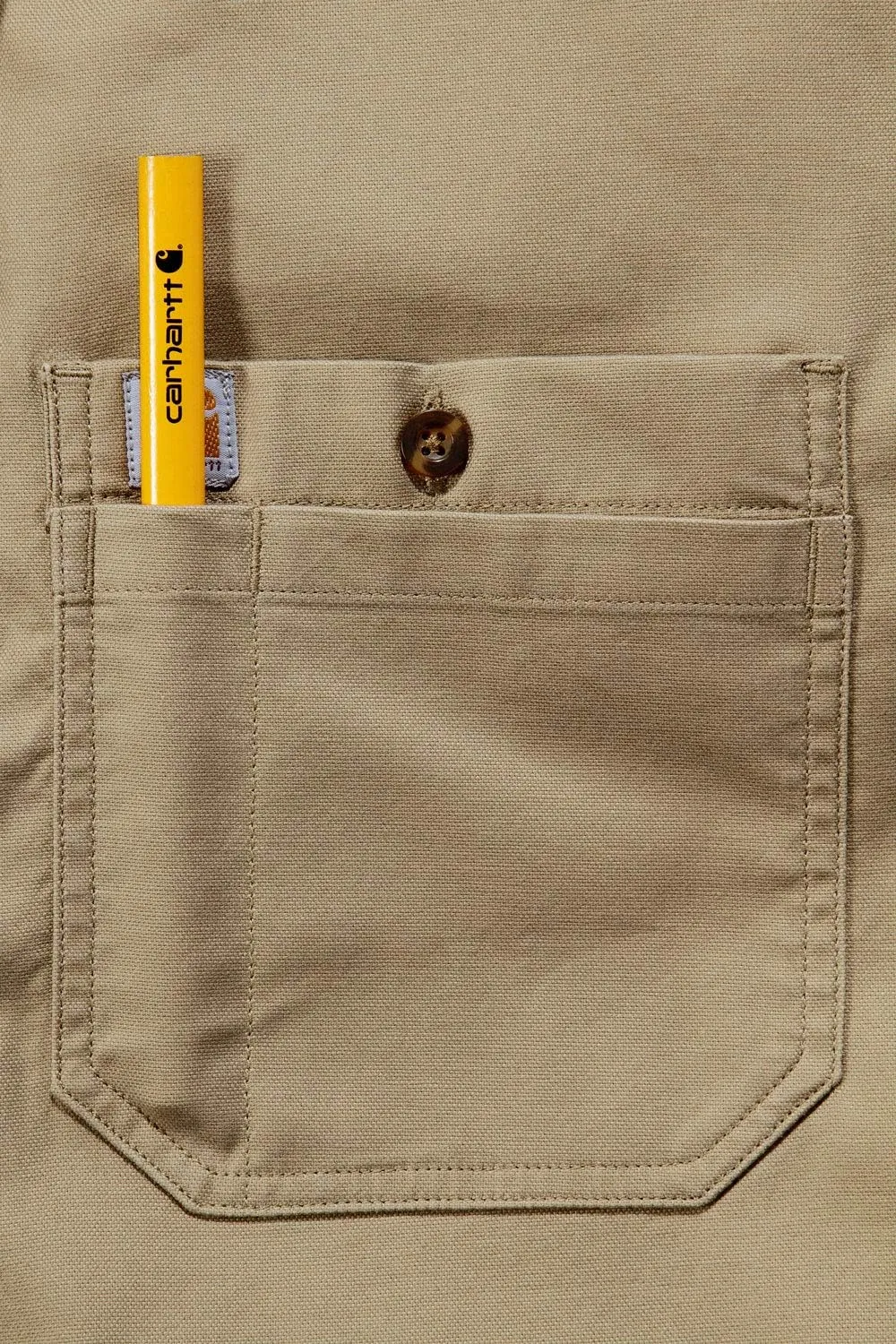 Carhartt Men's Rugged Flex Relaxed Fit Midweight Canvas Short-Sleeve Shirt