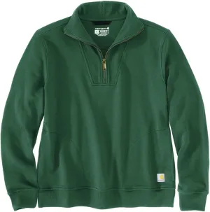 Carhartt Women's Plus Size Tencel Fiber Series Relaxed Fit 1/2 Zip Sweatshirt