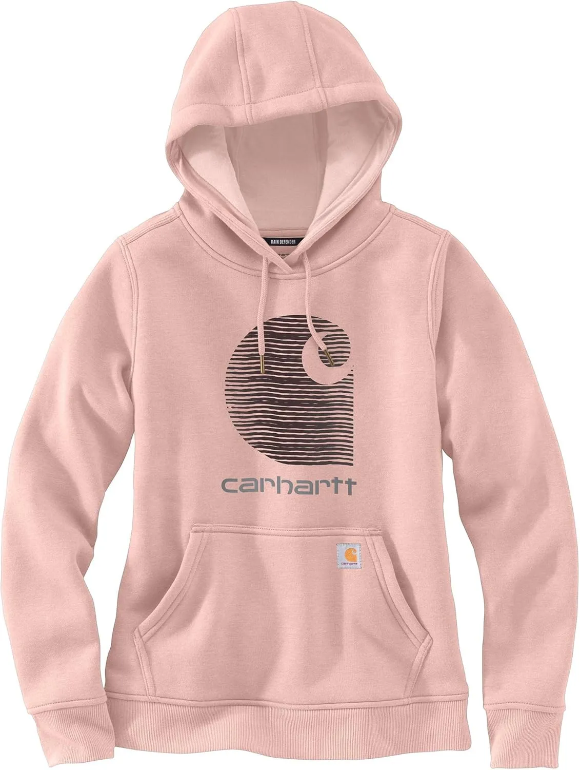 Carhartt Women's Rain Defender Relaxed Fit Midweight C Logo Graphic Sweatshirt