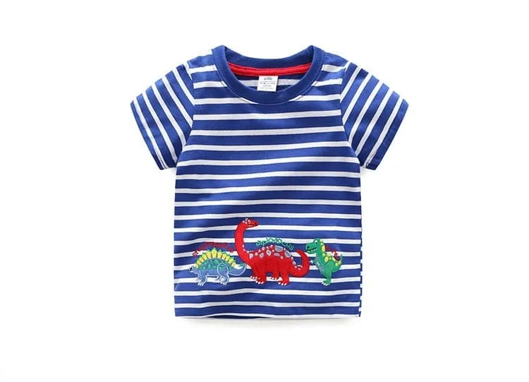 Cartoon Print Boys T Shirt