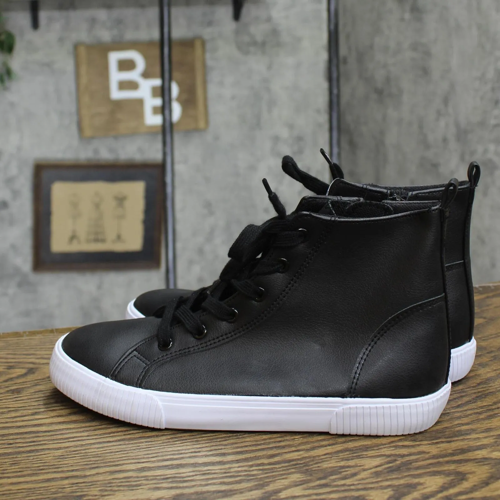 Cat & Jack Boys Glenn High-Top Sneakers 87831385 Black 6