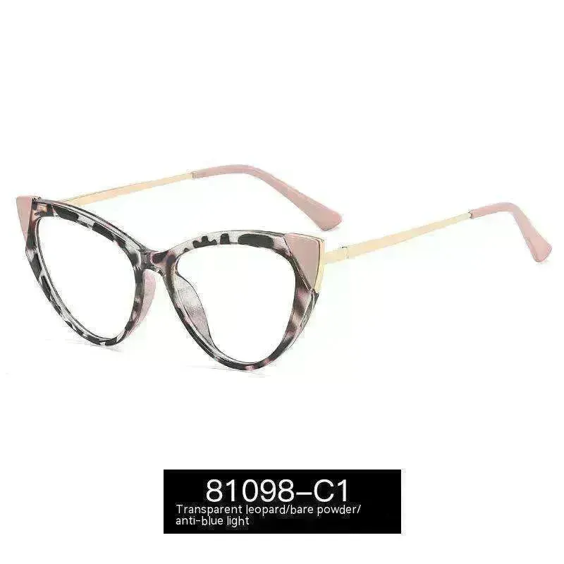 Cat Eye Anti-blue Light Large Frame Slim Look Optical Glasses