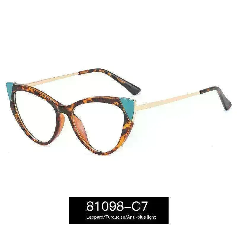 Cat Eye Anti-blue Light Large Frame Slim Look Optical Glasses