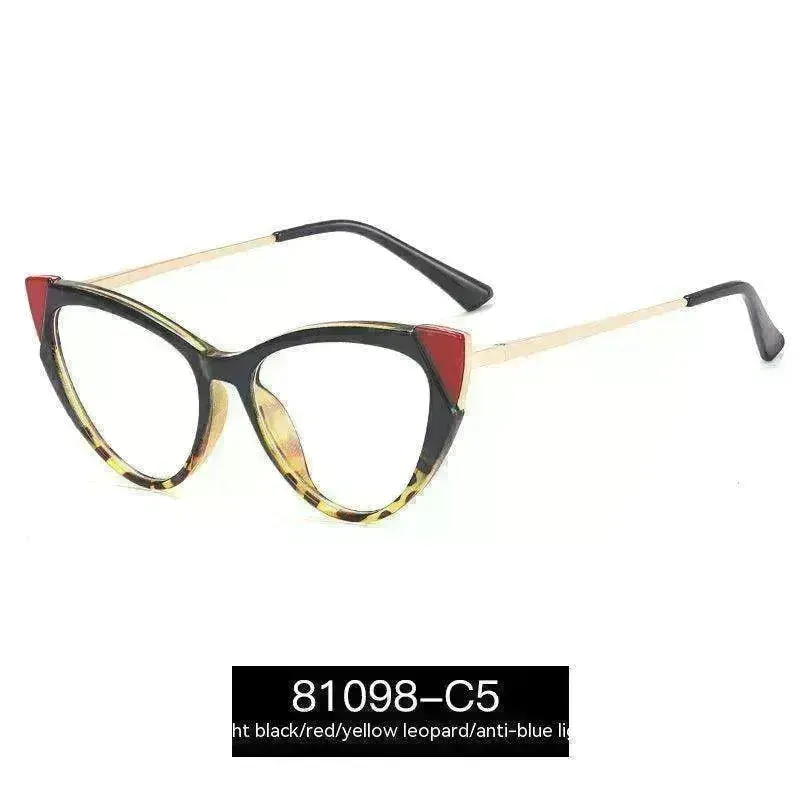 Cat Eye Anti-blue Light Large Frame Slim Look Optical Glasses