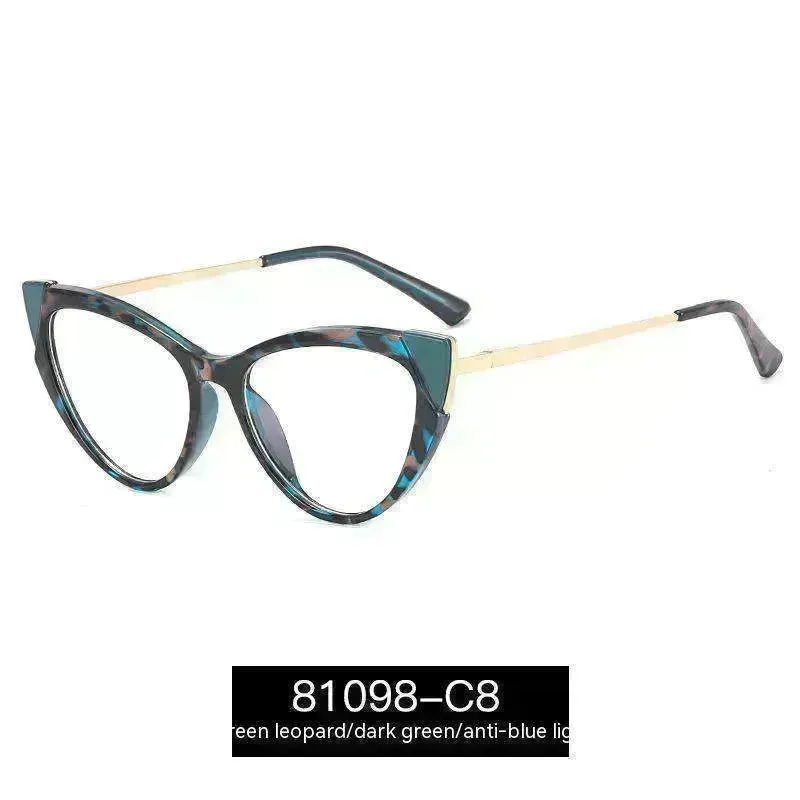 Cat Eye Anti-blue Light Large Frame Slim Look Optical Glasses