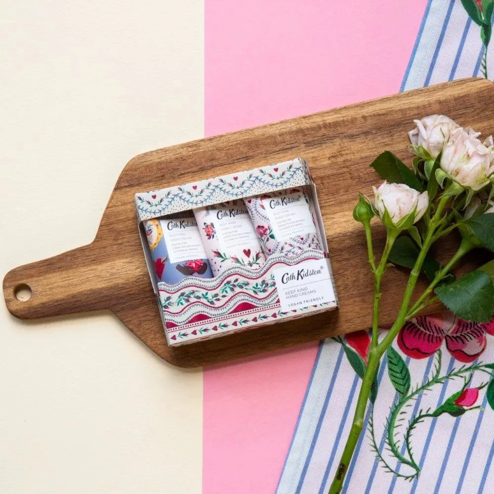 Cath Kidston 30ml Keep Kind Hand Cream Toiletry Gift Set Trio