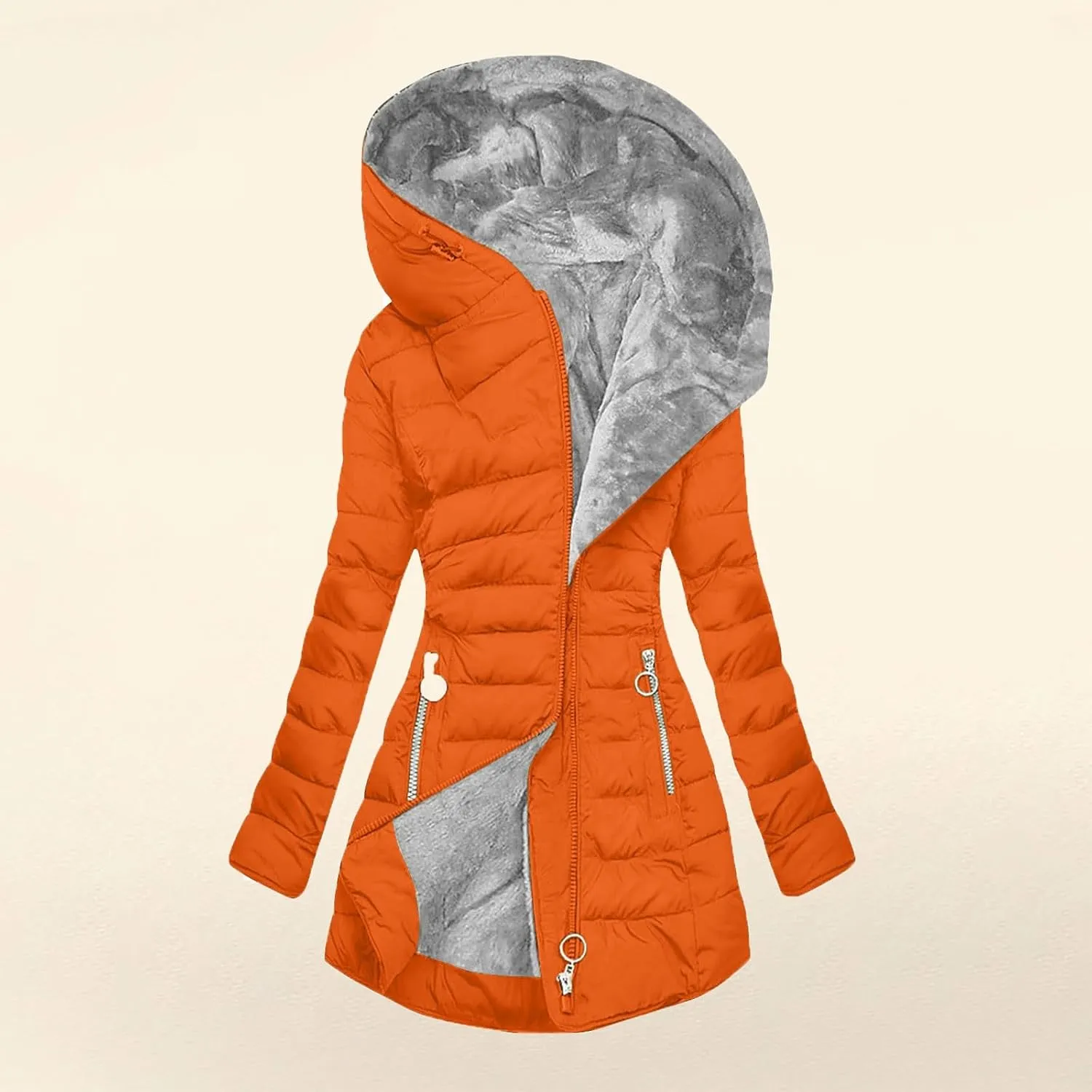 Ceboyel Winter Coats For Women With Hood Fleece Lined Thicken Puffer Coat Sherpa Warm Jackets Trendy 2023 Outfits Clothes
