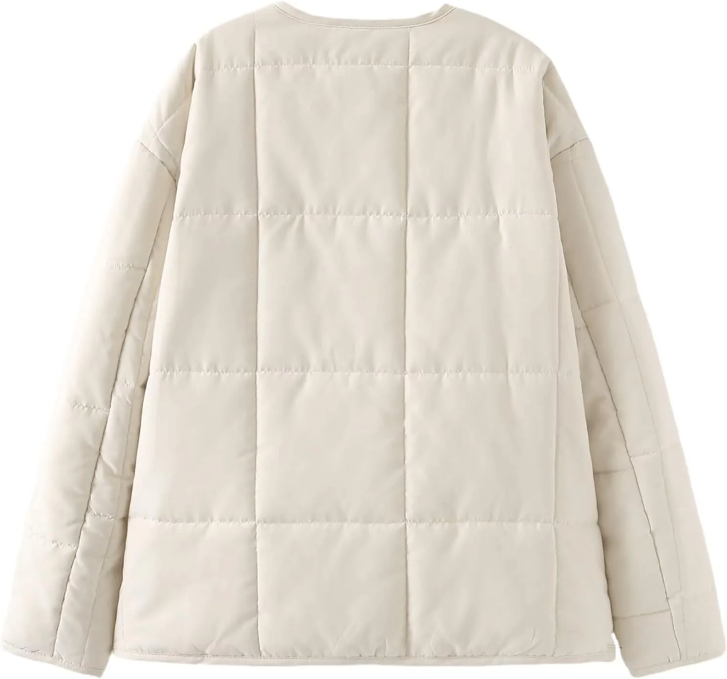 CHARTOU Women's Cotton Button Down Puffer Coat Winter Lightweight Quilted Jacket Casual loose Padded Coat Warm