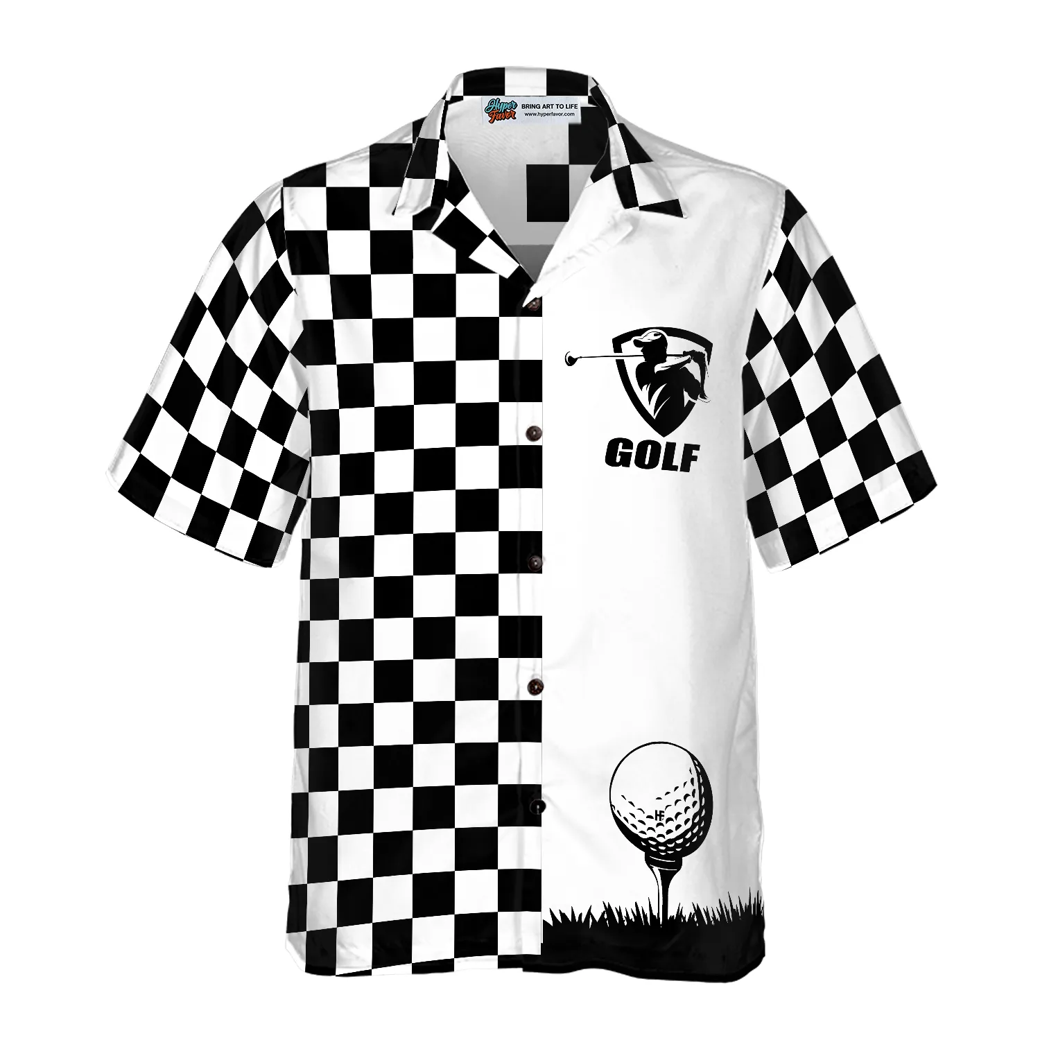 Checkboard Style Golf Hawaiian Shirt, Best Gift For lover, Friend, Family