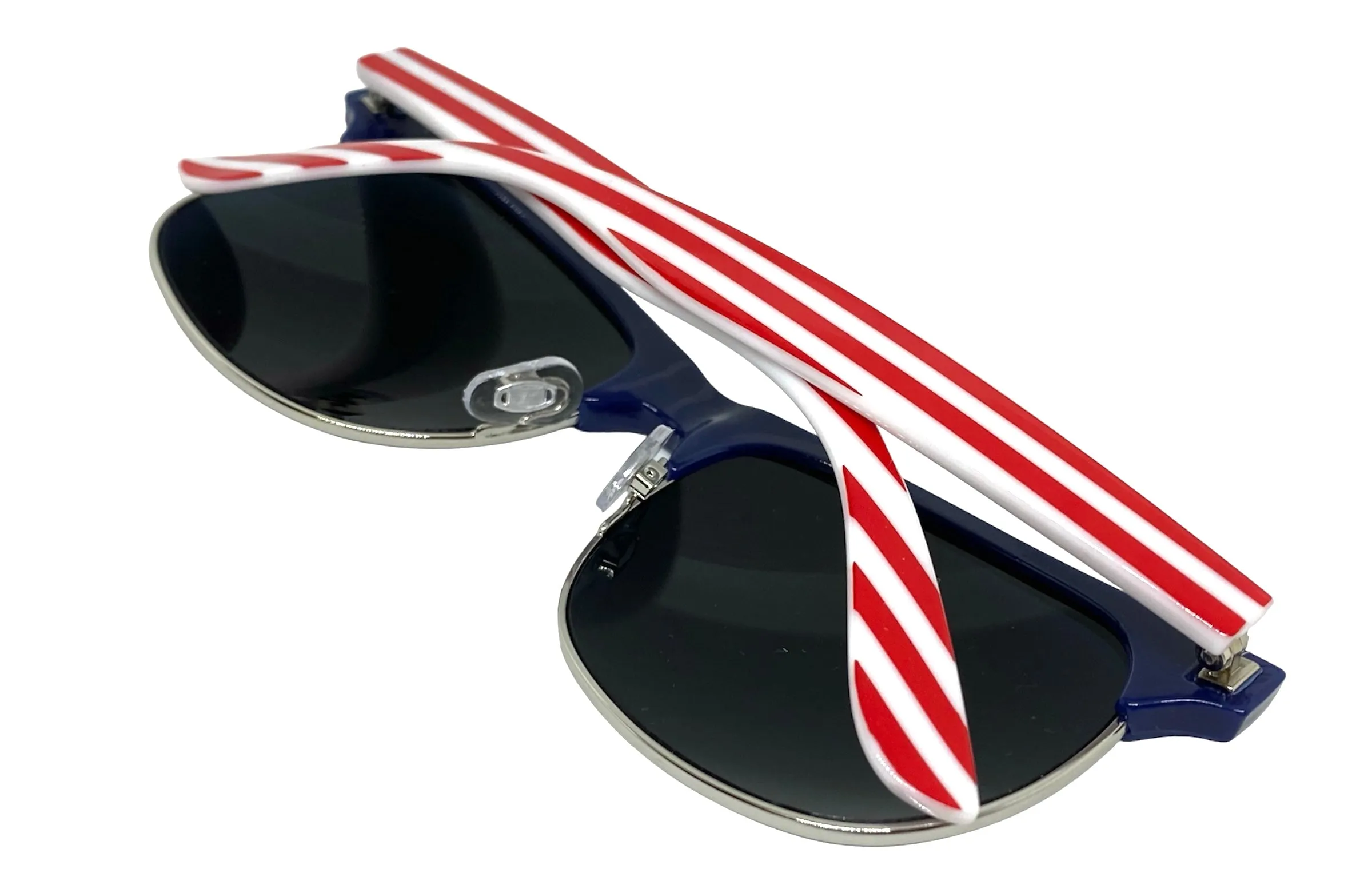 Classic Vintage Retro Style SUNGLASSES Patriotic USA Flag Frame 9133