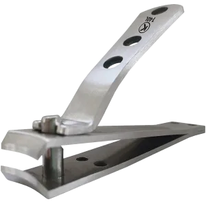Clipprokohm Toenail Clipper For Thick Nails 4mm Wide Jaw Opening Curved Blades Stainless Steel