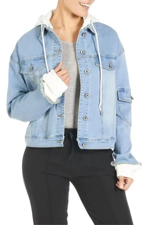 Coco   Carmen OMG XX-Large Light Denim and White Convertible Jacket
