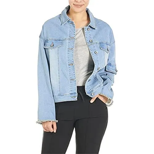 Coco   Carmen OMG XX-Large Light Denim and White Convertible Jacket