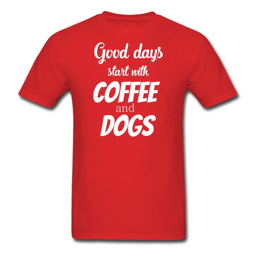 Coffee and dogs Unisex T-shirt