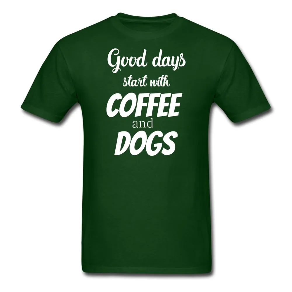 Coffee and dogs Unisex T-shirt