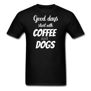 Coffee and dogs Unisex T-shirt