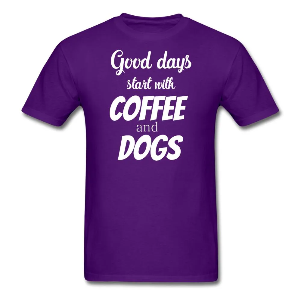 Coffee and dogs Unisex T-shirt