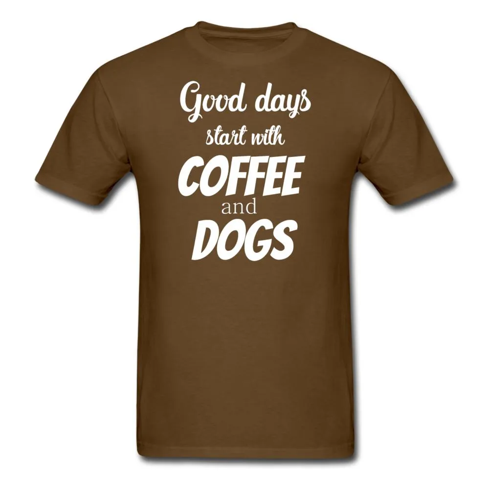 Coffee and dogs Unisex T-shirt