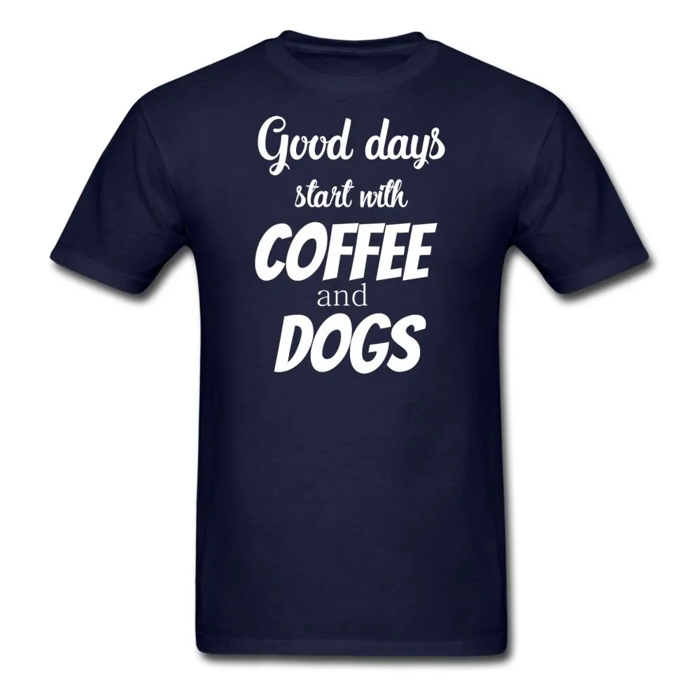 Coffee and dogs Unisex T-shirt