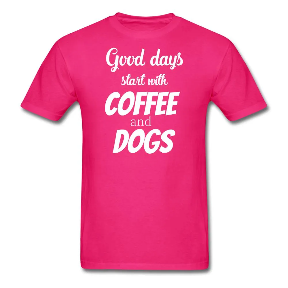 Coffee and dogs Unisex T-shirt