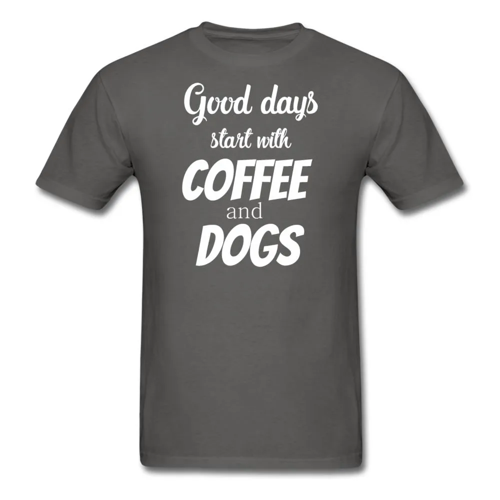 Coffee and dogs Unisex T-shirt