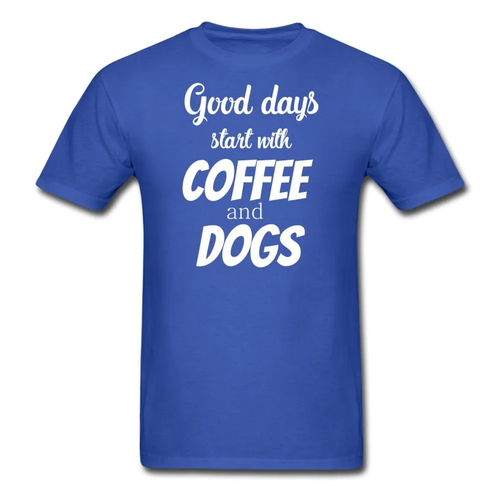 Coffee and dogs Unisex T-shirt