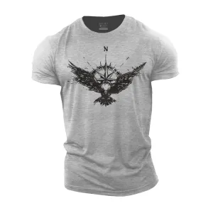 Compass Eagle Cotton T-Shirts