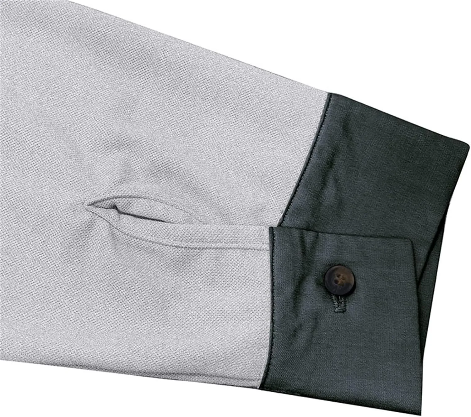 CRNTCEM Mens Long Sleeves Button Up Polo Shirts Chinos Cotton Slim Fit Tennis Shirts Lapel Collar Business Work Golf Teeshirt