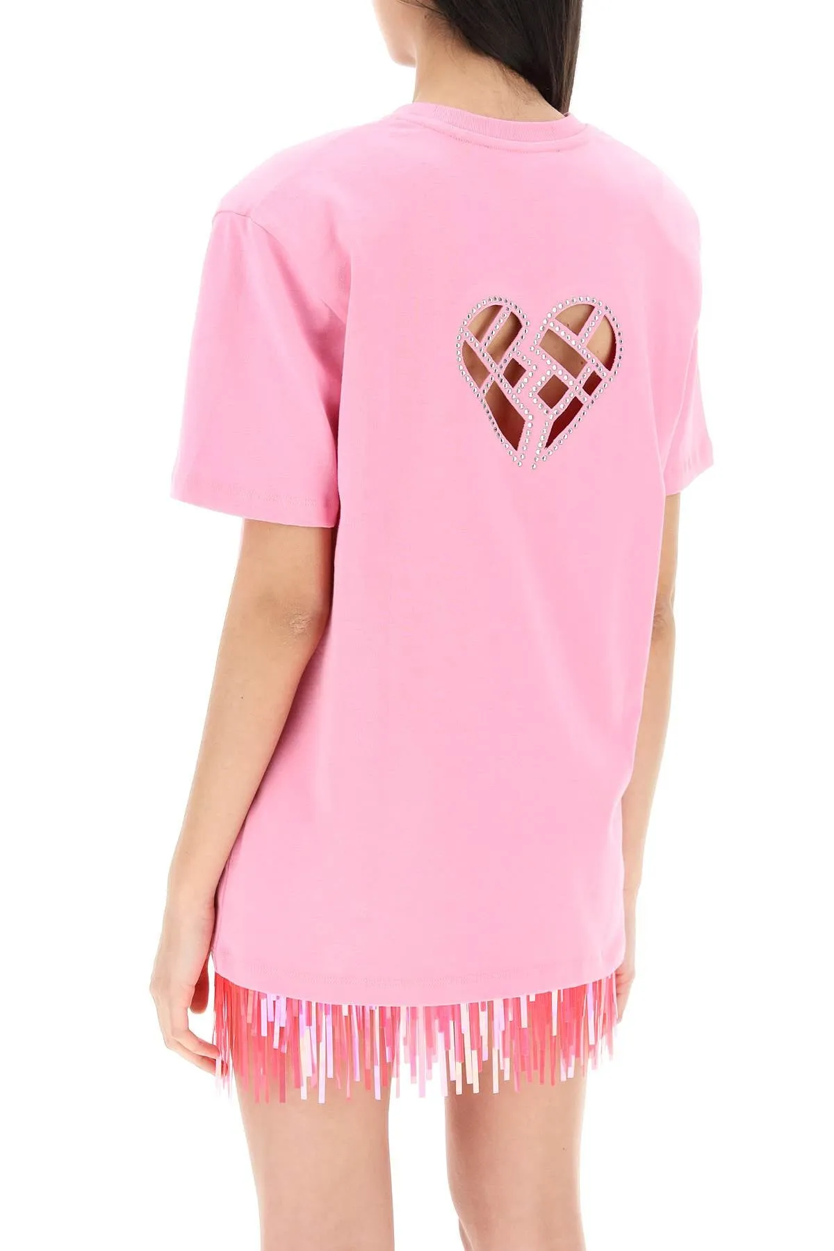 crystal cut-out t-shirt