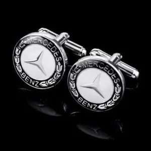 Cufflinks - Mercedes silver