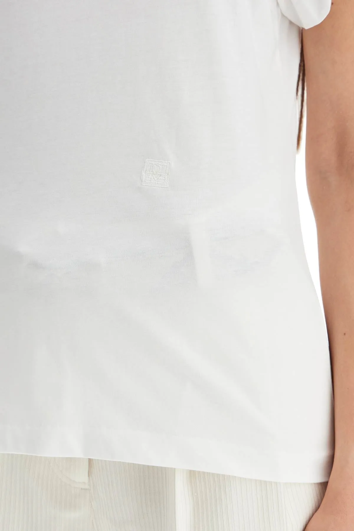 curved seam t-shirt 211 439 770 OFF-WHITE