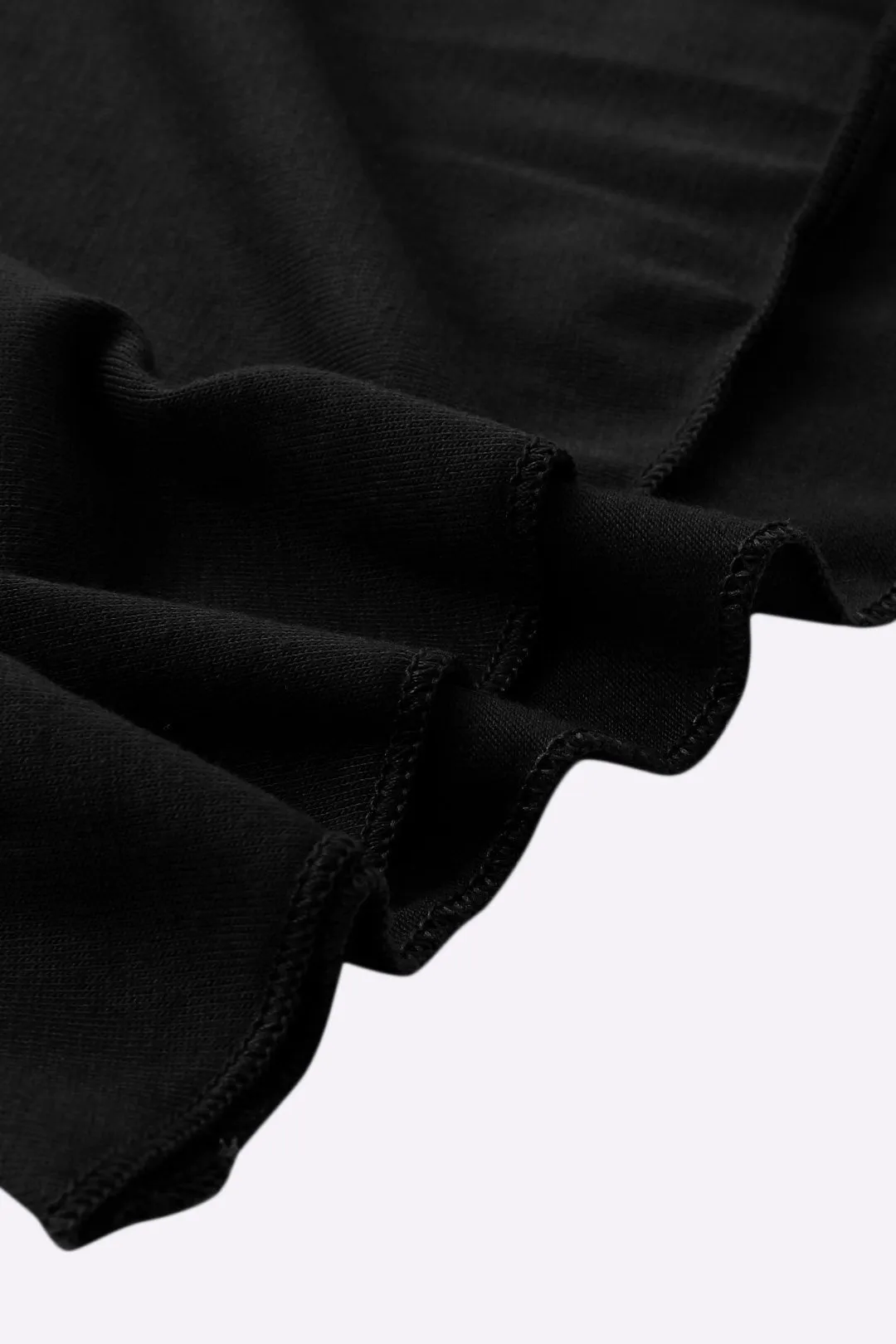 Custom Scoop Neck Cold Shoulder Plain Backless Hollow Cut Out Long Sleeve Curved Hem T-Shirts
