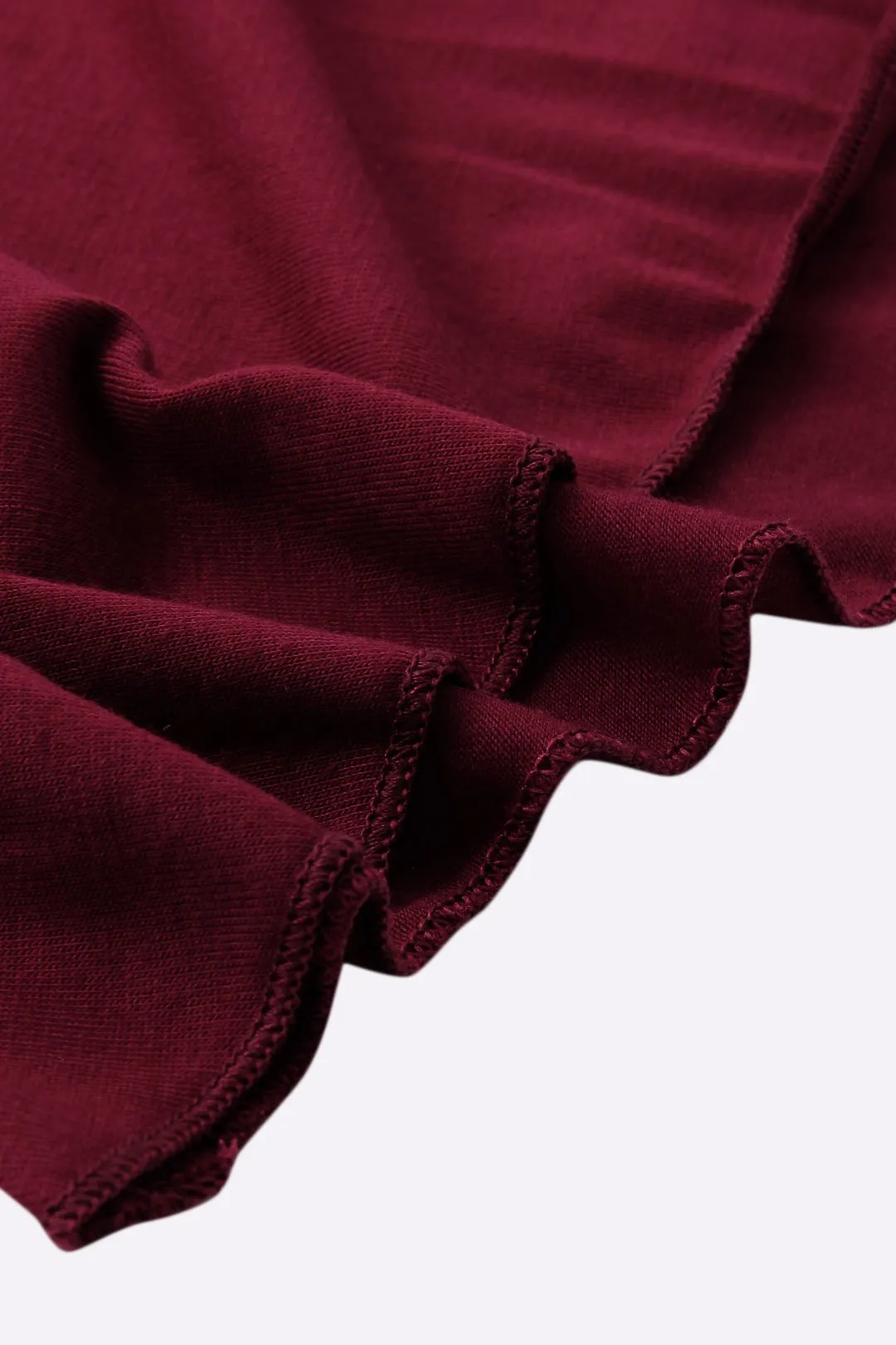 Custom Scoop Neck Cold Shoulder Plain Backless Hollow Cut Out Long Sleeve Curved Hem T-Shirts