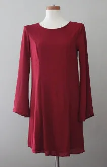 Dark Autumn Wine Dress