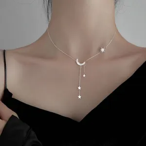 Dazzling Star & Moon Necklace