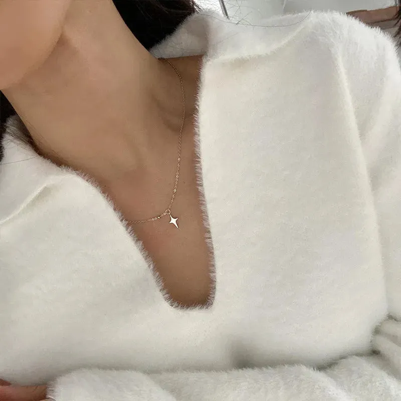 Dazzling Star & Moon Necklace
