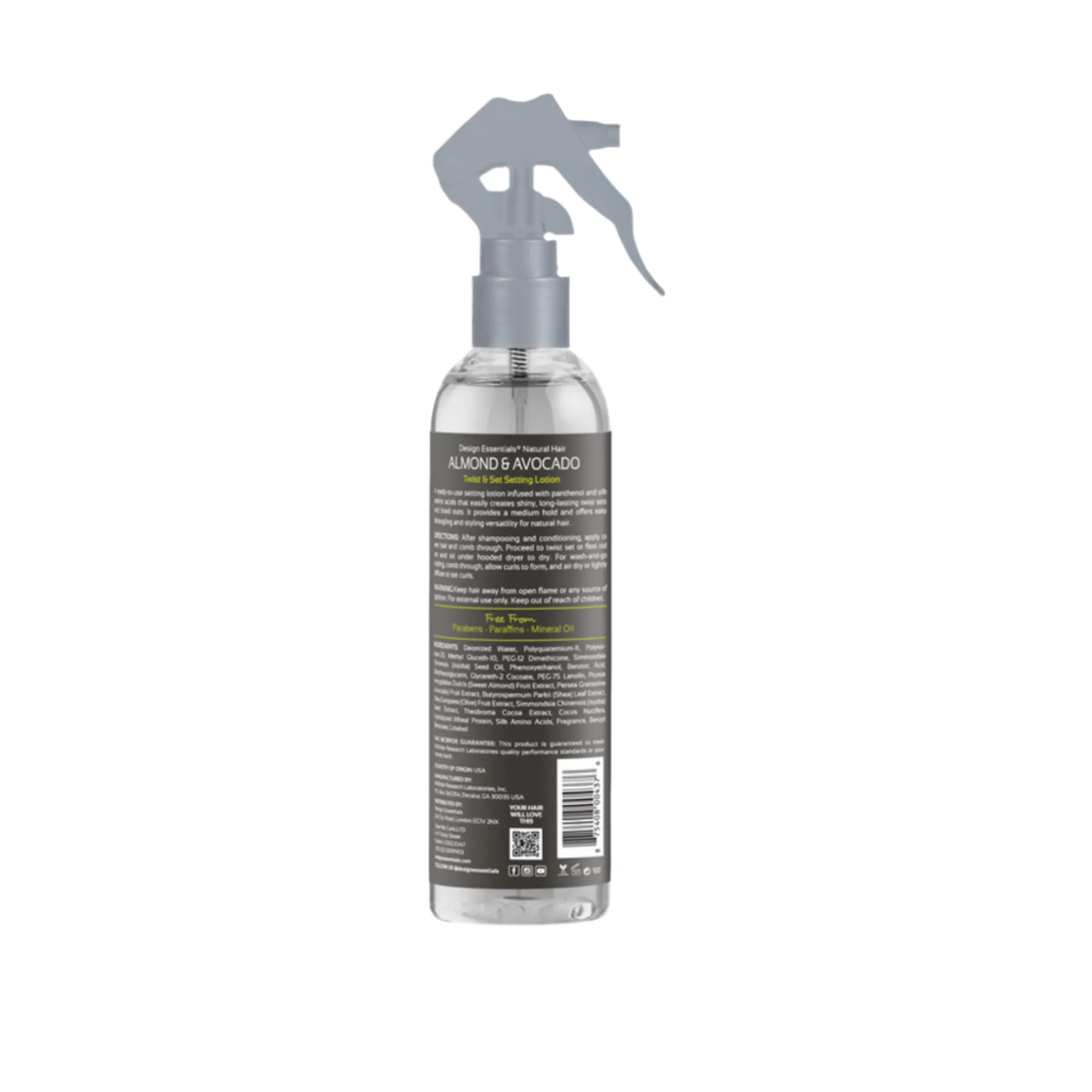 Design Essentials Natural Almond & Avocado Twist & Set Setting Lotion 8oz