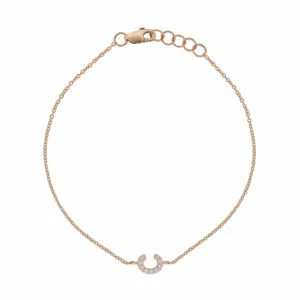 Diamond Initial Anklet