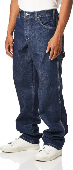 Dickies mens Relaxed Fit Carpenter jeans, Indigo Blue, 40W x 32L US